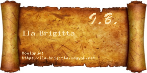 Ila Brigitta névjegykártya